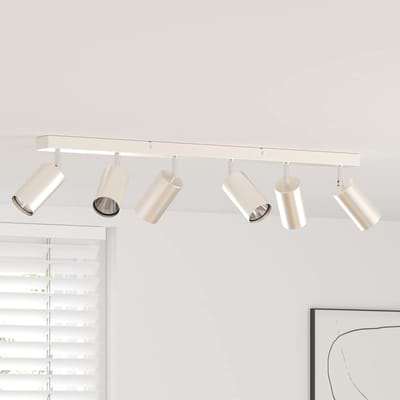 vidaXL Plafondspot met schijnwerpers Nikkel 73 x 6 x 16 cm Metaal
