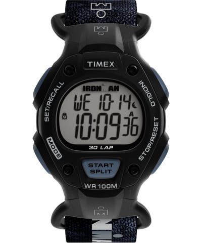 Timex Ironman Modern Vintage TW2W94100 Horloge - Textiel - Zwart - Ø 38 mm