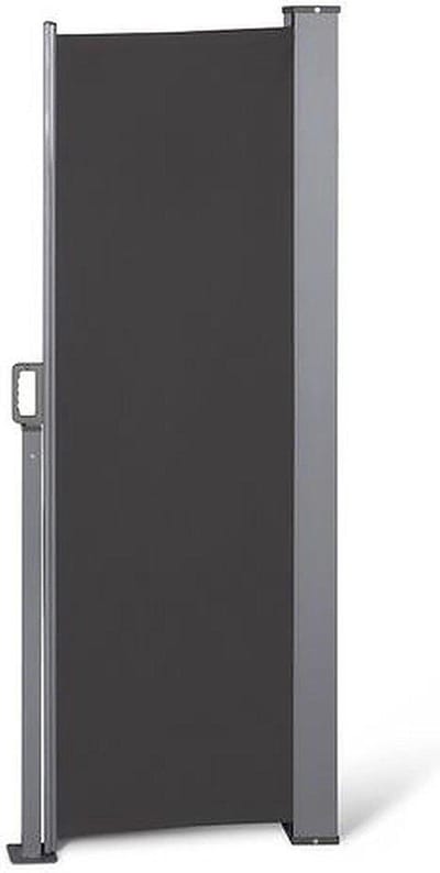WDMT™ Windscherm Uittrekbaar – Weerbestendig – Zonnescherm met UV Bescherming - Antraciet – 140 X 300 cm