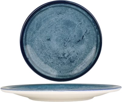 Kütahya Porselen Dinerbord - Blue Stone - Porselein - 30 cm - set van 6