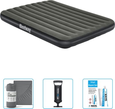 Bestway luchtbed - 2-Persoons - 152 x 203 x 25 cm - Groen - Inclusief Hoeslaken - Pomp en Reparatieset