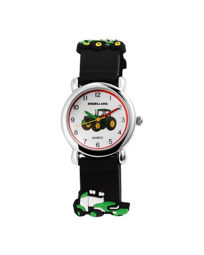 EXCELLANC Excellanc kinderhorloge zilverkleurig, Mineralglas