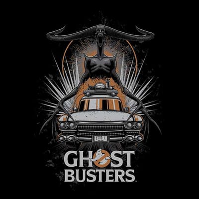 Ghostbusters ECTO-1 Men's T-Shirt - Black - S
