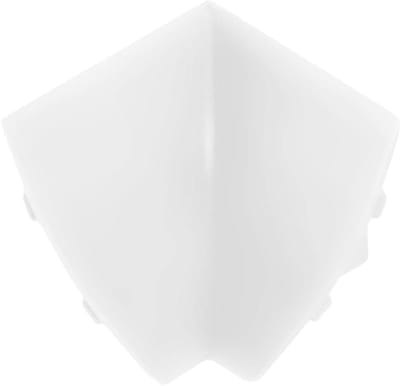 Afdekprofiel binnenhoek - Keukenstrip werkblad - Werkblad afdichten - Flexibele randen - 23 x 23 mm - Wit