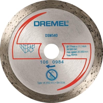 Dremel Bosch Power Tools 2615S600JB Doorslijpschijf gebogen 77 mm 1 stuk(s) Hardhout, Zacht hout, Multiplex, Laminaat, Vezel, Kunststof, Gipskarton,