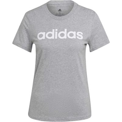 adidas Sportswear Essentials Slim Logo T-shirt - Dames - Grijs- S