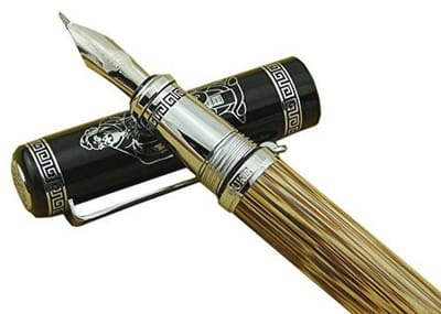 Fude Nib Vulpen van Natuur Bamboe – Medium tot Brede Handtekening en Kalligrafie Pen