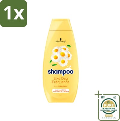 1 x Schwarzkopf - Shampoo - Elke dag - Kamille - Alle types haar - 400 ml- Shampoo Voor Haar - Kamille Shampoo - Elke Dag Shampoo - Haar Verzorging - Gevoelig Haar Shampoo