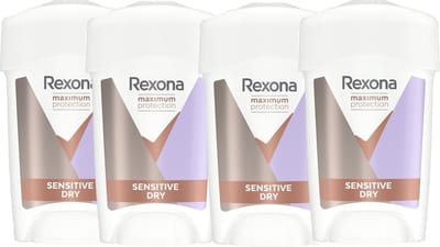 Rexona Maximum Protection - Deodorant - Stick - Sensitive Dry - 45ml x 4