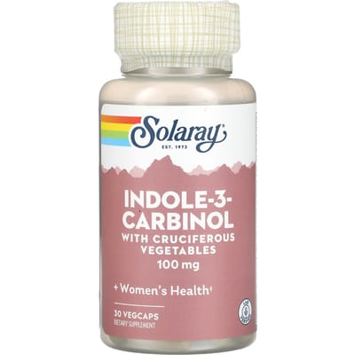 Indool-3-carbinol, met kruisbloemige groenten, 100 mg, 30 vegetarische capsules
