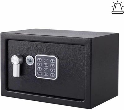 Kluis 8.6 liter Elektronische met Alarm YEC/200/DB1-130 Decibel en Standard Protection - Zwart