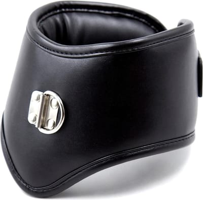 Banoch - Posture collar classic - zwarte posture collar met riem - bdsm
