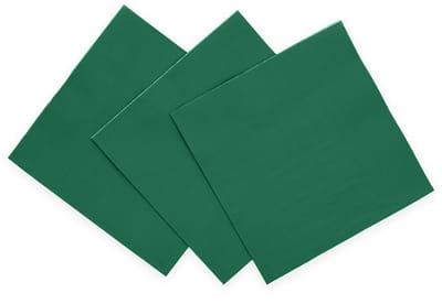 20x Servetten Donkergroen 3-Laags 33 x 33cm – Feestelijke Papieren Servetten – Sterk & Zacht