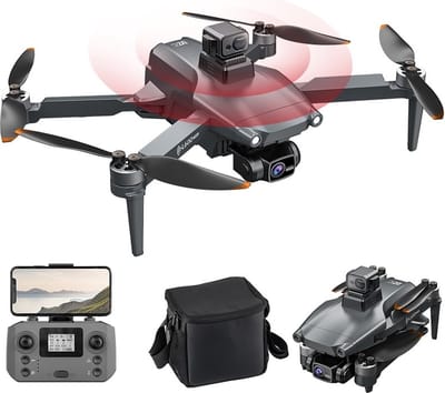 LUXWALLET Chopper X Dodge - 21.6KM/h Drone - WiFi GPS 1080P Full HD Drone – Laser Obstacle Avoidance - EIS Stabilisator - 1200 Meter Afstand + 2x Accu