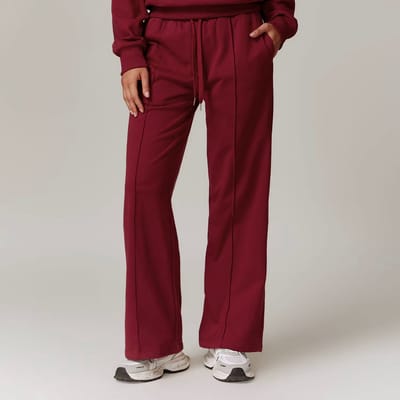 Gym Revolution - Joggingbroek dames - Comfortabele Joggingbroek - Hoge kwaliteit Trainingsbroek dames - Sweatpants - Huisbroek dames - Cherry Maat M