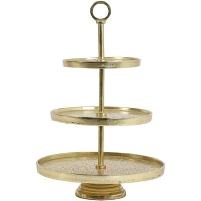 Light & Living Etagère Lutek - Goud - 3 Laags