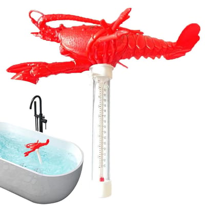 Zwembad Thermograaf - Watertemperatuur Meter - Water Temperatuur Meten - Drijvend Zeedier Design - 22 Centimeter - Kreeft