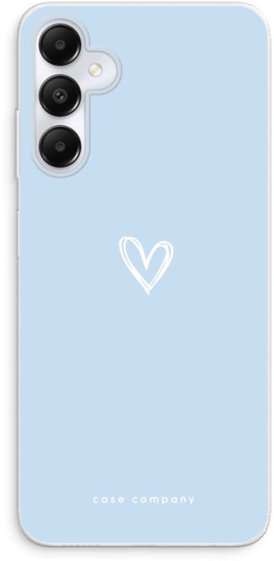 Case Company® - Hoesje geschikt voor Samsung Galaxy A05s hoesje - Klein Hart Blauw - Soft Cover Telefoonhoesje - Bescherming aan alle Kanten en Schermrand
