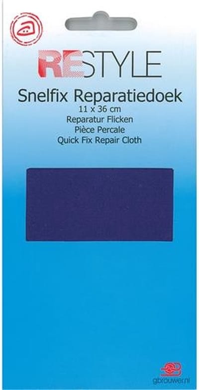 Reparatiedoek Strijkbaar - Paars - 11 x 36 cm