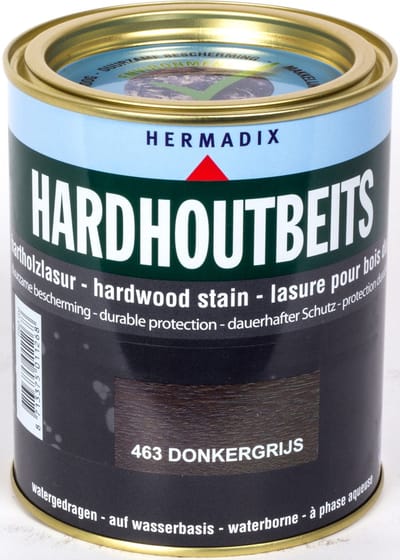 Hermadix Hardhout Beits - 0,75 liter -  463 Donkergrijs
