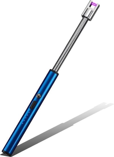 BBQ Aansteker oplaadbaar met usb kabel - Elektrische Keuken Aansteker - Flexibele Aansteker - Blauw