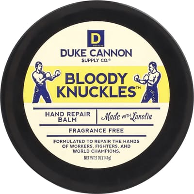 Duke Cannon Supply Co., Bloody Knickles™, baume réparateur pour les mains, sans parfum, 140 g (141 g) yellow
