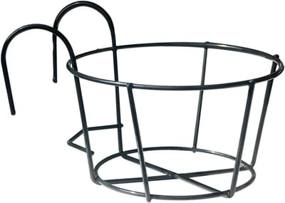 Hangende plantenbak - Bloemenstandaard rek - Planten decoreren - Sterk dragend frame - 20cm - Zwart