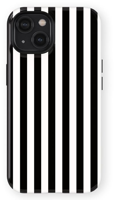 DripCase Gestreept Hoesje geschikt voor iPhone 14 | Backcover met Mag | Stripes Motief | Trendy Case geschikt voor iPhone 14 met Strepen Piano Lane