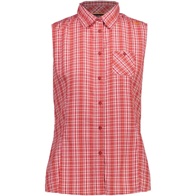 Mouwloze vrouwenblouse met ruitjes CMP