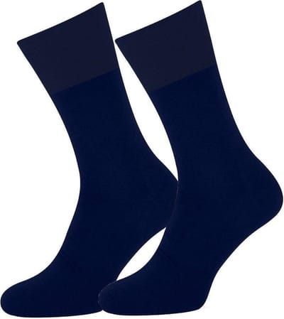 Marcmarcs - Wollen Heren sokken - Warme sokken - Stevige wollen sokken - 46 - Blauw