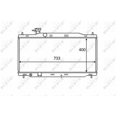 Radiator, motorkoeling NRF 58458