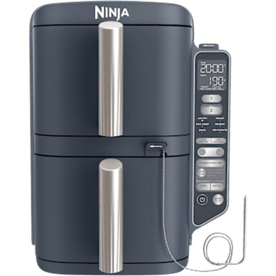 Ninja Double Stack Airfryer XXL - Gestapelde lades & Digitale Thermometer - 9,5 Liter in Marineblauw | SL451EUCYD | van SharkNinja