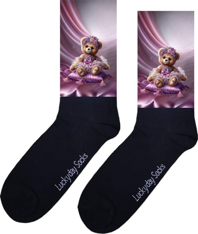 Beer - Verjaardag cadeau - Grappige sokken - Print sokken - Leuke sokken voor heren en dames - Moederdag - Vaderdag - Cadeau voor hem en haar - Kerstcadeau - Vrolijke sokken - Valentijns cadeau - Beterschap - Opkikker - Bear Socks - Maat 37-44