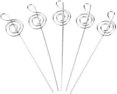 Set van 50 Stuks Foto Kaart Houder met Metalen Draad Clips voor Notities en Herinneringen