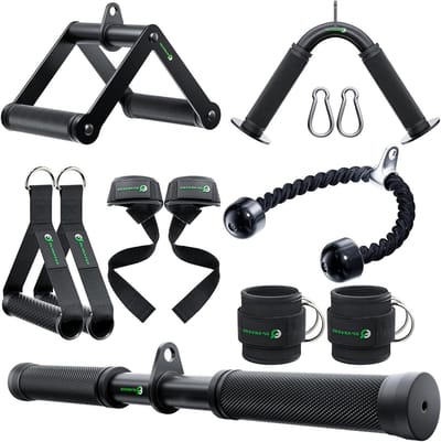 Kabel Machine Accessoires - Home Gym Set - Kracht Training - Complete Set - 3.58 kg - Zwart