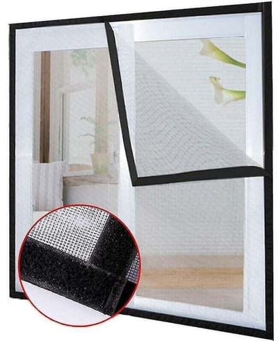 Muggennet, kattenbeschermingsnet, 1 stuk, geschikt voor tape, geschikt voor balkon- en raamhorren (1,2-1,5 geschikt voorer).