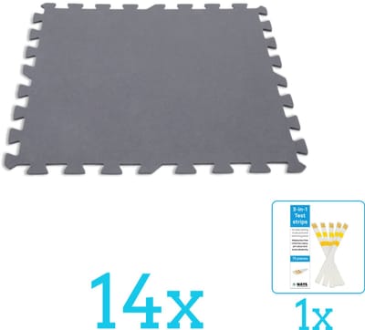 Intex - Zwembad Ondergrond - Zwembadtegels 50x50 cm - 8 Tegels - Volumebundel - Vloertegels - 14-delig