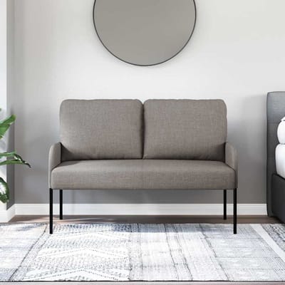 vidaXL Banken Taupe 115 x 56 x 80 cm Multiplex