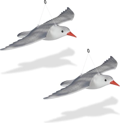 2x duivenverjager meeuw - vogelverjager - vogelverschrikker - duivenverschikker