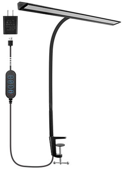 LED-tafellamp met klem 5 kleurmodi 5 helderheidsniveaus