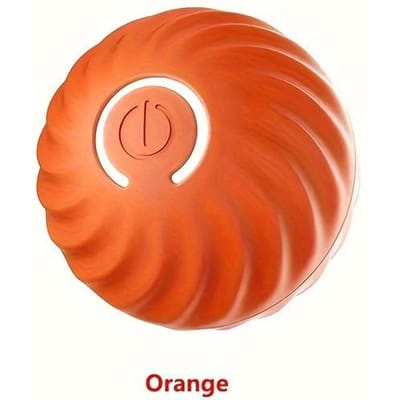 1 Pièce Jouet Balle Roulante Automatique à Gravité pour Animal de Compagnie Jouet Balle à Mâcher Durable pour Chien Jouet pour User les Dents des Animaux Jouet Balle à Sauter par Gravité Pour Chien orange