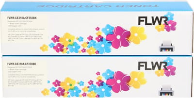 FLWR - Toners / HP 126A twinpack / zwart / Geschikt voor HP