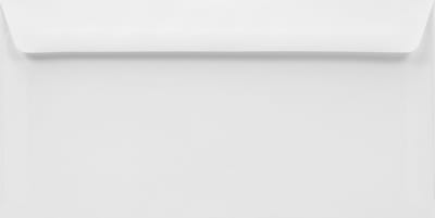 Gladde witte enveloppen DL - 110 x 220 mm - 50 stuks - HK zelfklevend met plakstrip - 100 gram - Lessebo - Netuno