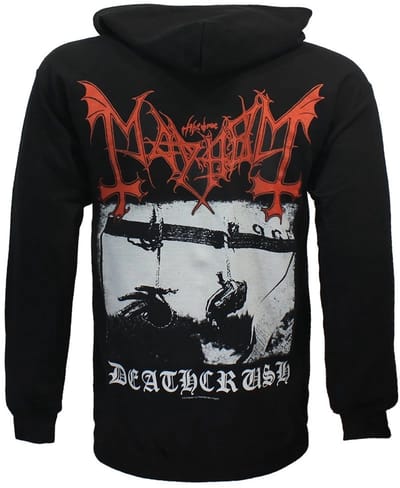 Mayhem Deathcrush Album Zipper Hoodie Vest - Officiële Merchandise - XL