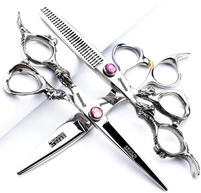 Professionele Kappersschaar Set van 6 tot 9 Inch voor Haarstyling, Knippen en Thuisgebruik voor Mannen en Vrouwen