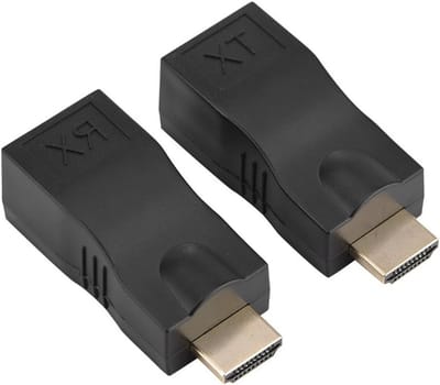 HDMI naar RJ45 Netwerk Converter Adapter, Geschikt voor Cat6/Cat5e, 1080p Video Extender tot 30 Meter, Ideaal voor Thuisbioscoop en Streaming