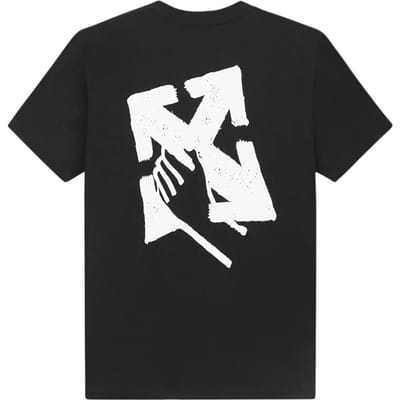 OFF WHITE Hand Pijl Slim T-shirt OMAA027S23JER0071001 L gray