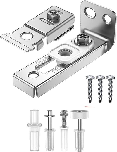 Bifold Deuren Reparatieset - Vervangingsonderdelen voor Vouwdeuren met Beugels en Wielen, Geschikt voor 7/8" tot 1" Rails