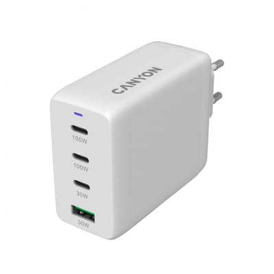 Canyon OnCharge 100ACC - GaN Oplader - 100W - 3xPD - 1xQC