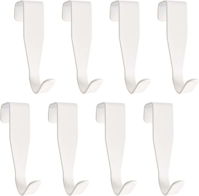 Stainless Steel Deurhaken Set van 8 Stuks voor Interieur en Exterieur - Kleurige Haken voor Keuken, Badkamer en Kasten